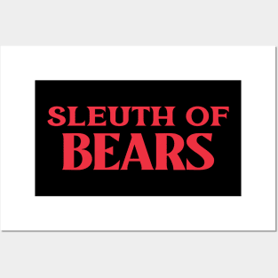 Sleuth of Bears Animal Collective Nouns Posters and Art